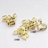 10pcs Zinc Alloy Rose Flowers Charms 20mm DIY Bangles Nickel