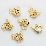 10pcs Zinc Alloy Rose Flowers Charms 20mm DIY Bangles Nickel