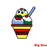 10PCS Cartoon PVC Ice Cream DIY Jewelry Pendants Refrigerator Magnet