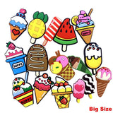 10PCS Cartoon PVC Ice Cream DIY Jewelry Pendants Refrigerator Magnet