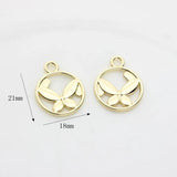 Zinc Alloy Butterfly Charms Pendant 10pcs/lot DIY Jewelry Finding