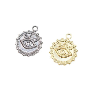 5pcs Stainless Steel High Eye Charms Pendant for DIY Jewelry