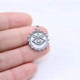 5pcs Stainless Steel High Eye Charms Pendant for DIY Jewelry