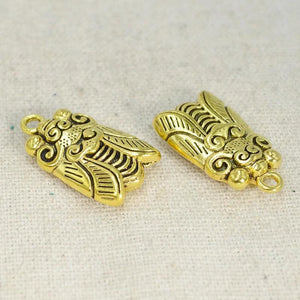 10PCS 15x25mm Cicada Charms Pendant DIY Jewelry Accessories