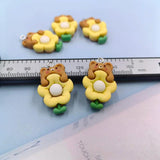 10pcs Mini Bear Resin Charms for DIY Jewelry Making