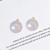 10pcs Rainbow Dog Cat Enamel Charms for Pet Jewelry Making