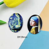10pcs Girl Starry Sky Acrylic Charms Earring Pendant DIY Jewelry Making