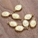 5PCS Stainless Steel Evil Eyes Charms for Jewelry Making