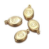 5PCS Stainless Steel Evil Eyes Charms for Jewelry Making