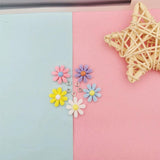 20pcs Resin Daisy Pendants Charms for DIY Jewelry Making