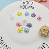 20pcs Resin Daisy Pendants Charms for DIY Jewelry Making