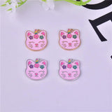 10pcs 16*18mm Love Cat Metal Charms DIY Jewelry Making
