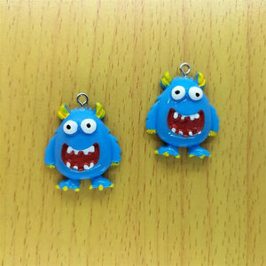 10pcs Resin 3D Animal Charm Cartoon Pendant DIY Jewelry Accessories