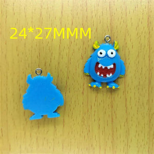 10pcs Resin 3D Animal Charm Cartoon Pendant DIY Jewelry Accessories