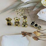 10pcs Animals Golden Tone Metal Charms, 3D Bear Rabbit Pendants