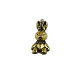10pcs Animals Golden Tone Metal Charms, 3D Bear Rabbit Pendants