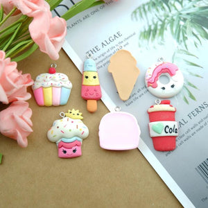 Food Earring Charms Bracelets Jewelry Making DIY Pendants