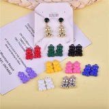 3D Candy Bear Charms Metal Pandent Keychain DIY Jewelry Making