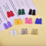 3D Candy Bear Charms Metal Pandent Keychain DIY Jewelry Making