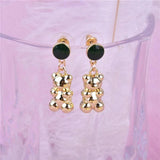 3D Candy Bear Charms Metal Pandent Keychain DIY Jewelry Making