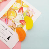 10pcs 3D Orange Slice Resin Charms 43*23MM For Jewelry Accessory