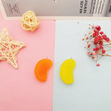 10pcs 3D Orange Slice Resin Charms 43*23MM For Jewelry Accessory