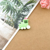 Resin Magic Castle Train Charms for DIY Jewelry Making