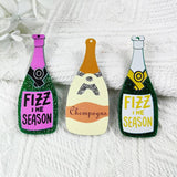10pcs Champagne Bottle Charms for Jewelry Making