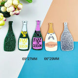 10pcs Champagne Bottle Charms for Jewelry Making