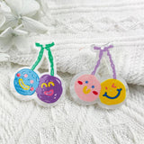 10pcs Cherry Acrylic Charms For Jewelry Making Earring Keychains