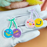 10pcs Cherry Acrylic Charms For Jewelry Making Earring Keychains