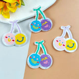 10pcs Cherry Acrylic Charms For Jewelry Making Earring Keychains