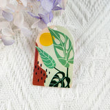 10PCS Cactus Acrylic Charms for Jewelry Making DIY Keychain Earrings