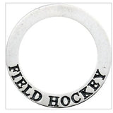 Engraved Message Field Hockey Charms Pendants