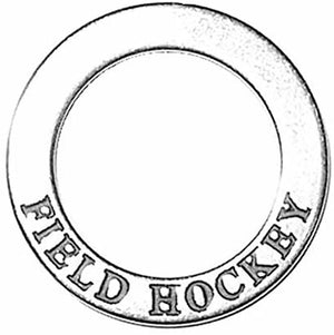 Engraved Message Field Hockey Charms Pendants