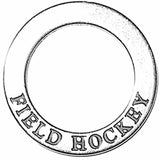 Engraved Message Field Hockey Charms Pendants