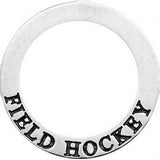 Engraved Message Field Hockey Charms Pendants