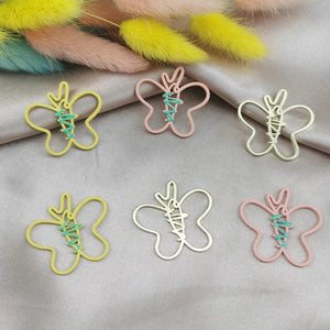 10pcs Butterfly Enamel Metal Charms Hollow-Out Pendant DIY Jewelry Accessories