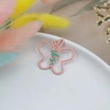 10pcs Butterfly Enamel Metal Charms Hollow-Out Pendant DIY Jewelry Accessories