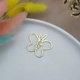 10pcs Butterfly Enamel Metal Charms Hollow-Out Pendant DIY Jewelry Accessories