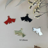 10PCS Bats Enamel Charms Halloween Alloy Pendants Earrings