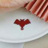 10PCS Bats Enamel Charms Halloween Alloy Pendants Earrings