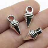 10pcs 18x9x9mm Awl Bodkin Charms Antique Silver Pendant Jewelry Findings
