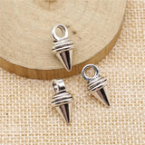 10pcs 18x9x9mm Awl Bodkin Charms Antique Silver Pendant Jewelry Findings