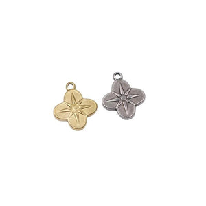 5pcs 15mm Star Coin Charms Pendant DIY Necklace Earrings Bracelets