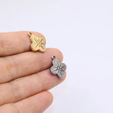 5pcs 15mm Star Coin Charms Pendant DIY Necklace Earrings Bracelets