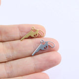 10pcs Stainless Steel Pretty Gun Charms Pendant DIY Necklace Earrings Bracelets