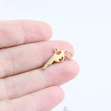 10pcs Stainless Steel Pretty Gun Charms Pendant DIY Necklace Earrings Bracelets