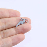 10pcs Stainless Steel Pretty Gun Charms Pendant DIY Necklace Earrings Bracelets