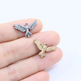 5pcs Stainless Steel Eagle Charms Pendant DIY Necklace Earrings Bracelets